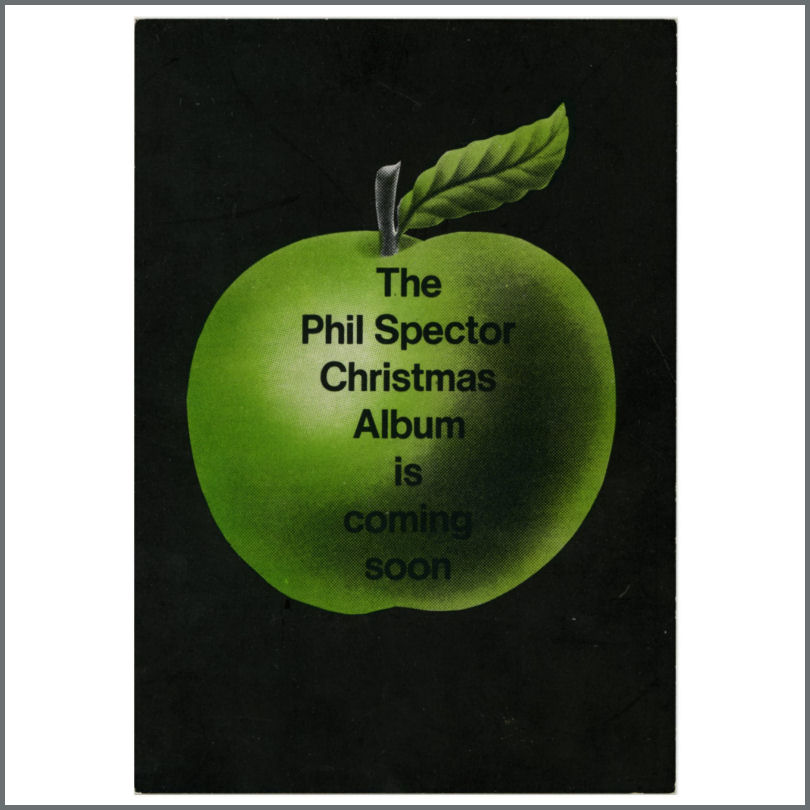 B25204 - Phil Spector 1972 Christmas Album Apple Records Promotional Card  (UK)