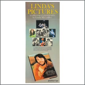 Linda McCartney 1976 Linda’s Pictures Book Promotional Poster (UK)