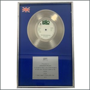 B39367 – The Tourists I Only Want To Be With You BPI Silver Sales Award (UK)