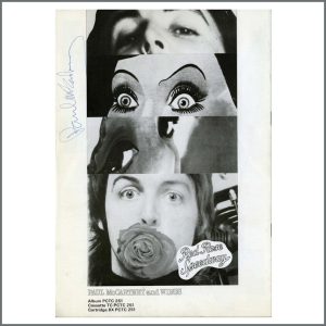 Paul McCartney 1973 Autographed Red Rose Speedway Tour Programme (UK)