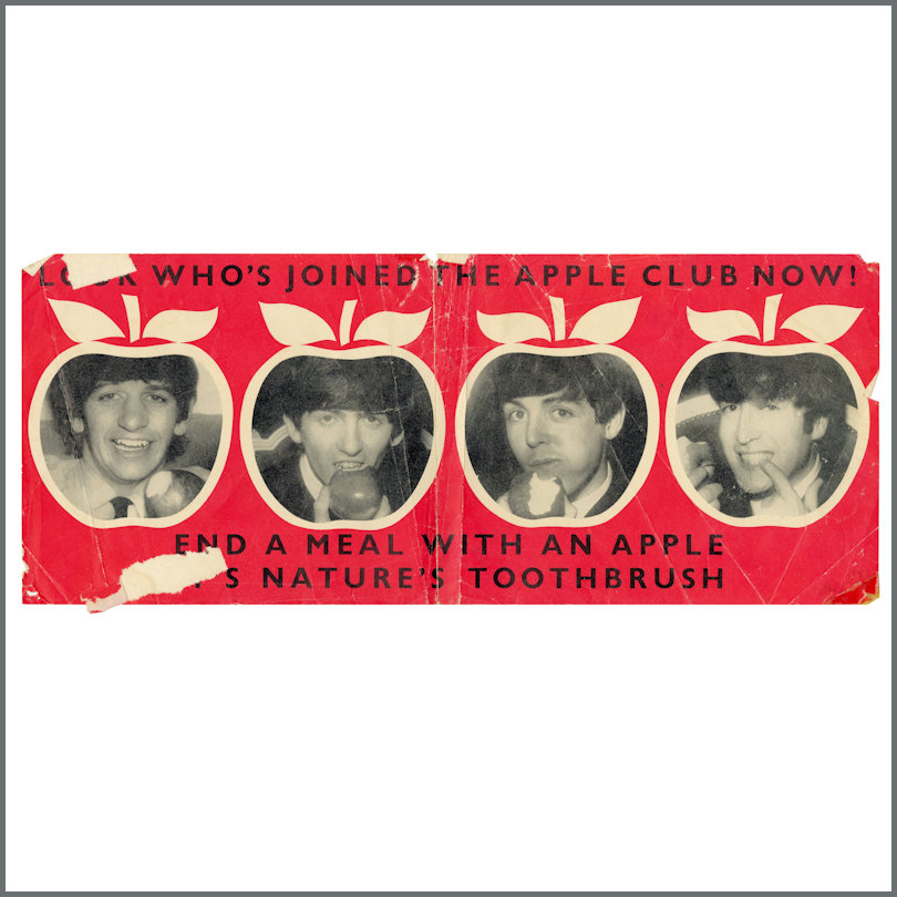 The Beatles Apple Club Toothbrush Poster (UK)