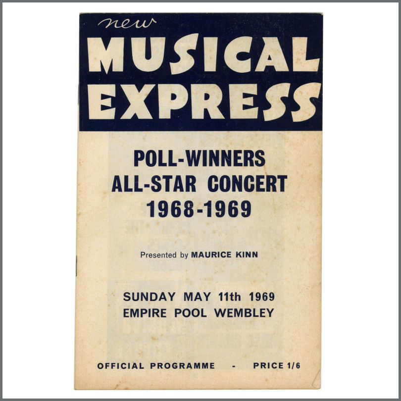 Cliff Richard / Lulu 1969 NME All-Star Concert Programme + Ticket (UK)