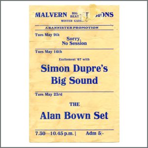 The Alan Bown Set 1967 Winter Gardens Concert Handbill (UK)