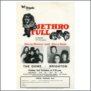 Jethro Tull 1969 Tour Programme + Handbill (UK)