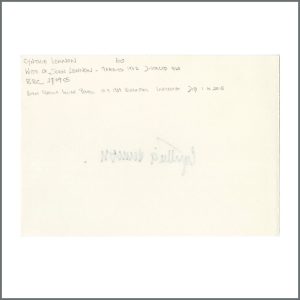 Cynthia Lennon Signed Large Autograph Book Page 2005 (UK)