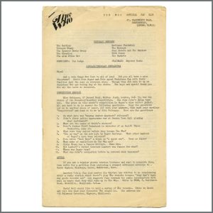 The Who 1967 Official Fan Club Newsletter (UK)