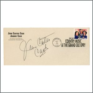 June Carter Cash 1993 Signed Envelope (UK)