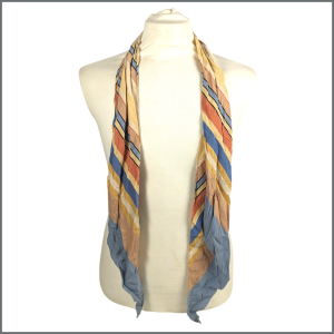 Mary Hopkin Owned Striped Silk Scarf (UK)