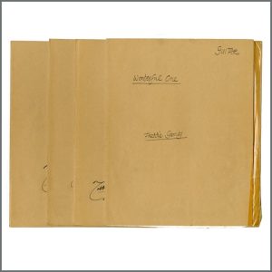 Fred Garrity Wonderful One Handwritten Musical Scores