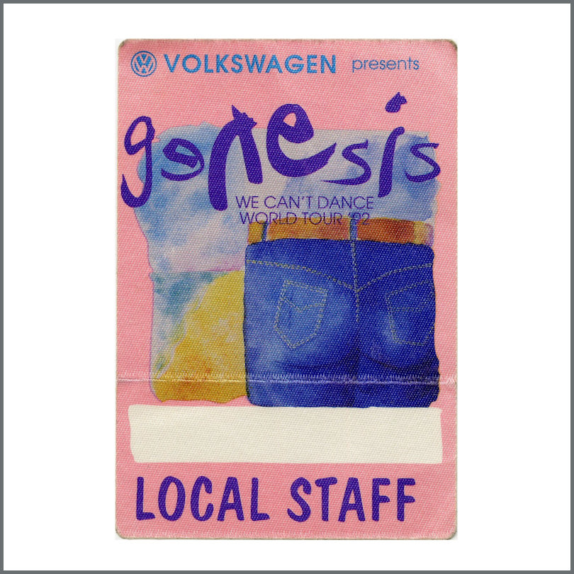Genesis 1992 We Can’t Dance Local Tour Pass (UK)