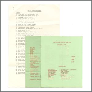 The Hollies 1960s Official Fan Club Documents (UK)