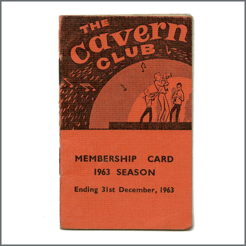 The Cavern Club 1963 Membership Card (UK)