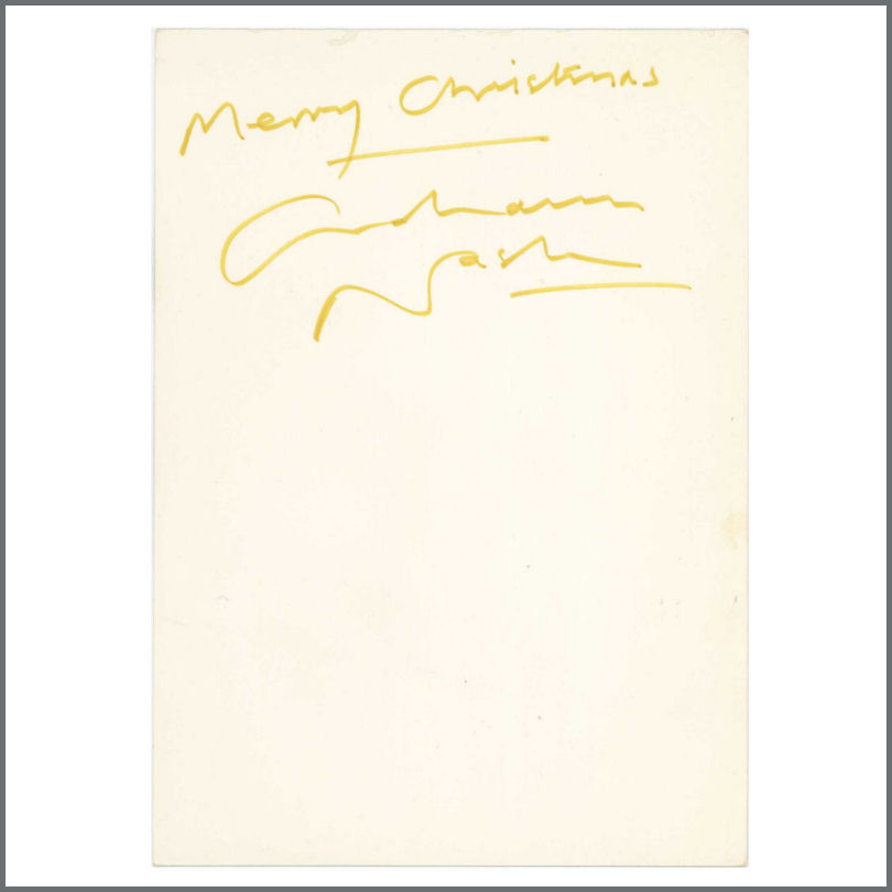 Graham Nash Autographed Christmas Card (USA)
