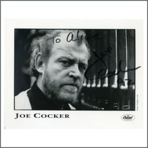 Joe Cocker Signed Capitol Records Promo Photograph (USA)