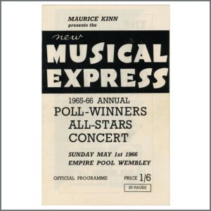 The Beatles 1966 NME Poll Winners Concert Programme (UK)