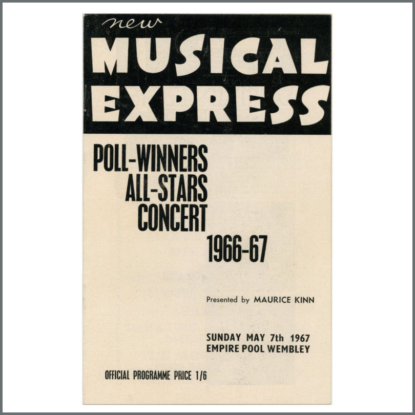 Beach Boys NME Poll Winners 1967 Concert Programme (UK)