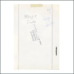 George Harrison 1969 Hare Krishna Recording Session Vintage Photograph (UK)
