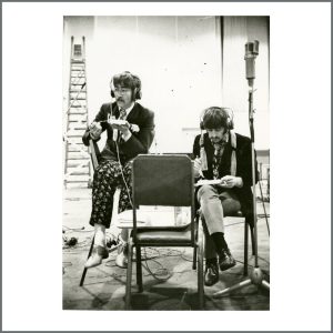 The Beatles 1967 Frank Hermann Signed EMI Studios Recording Session Modern Print (UK)