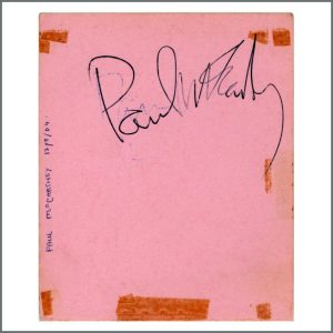 The Beatles Paul McCartney London Autograph 1964 (UK)